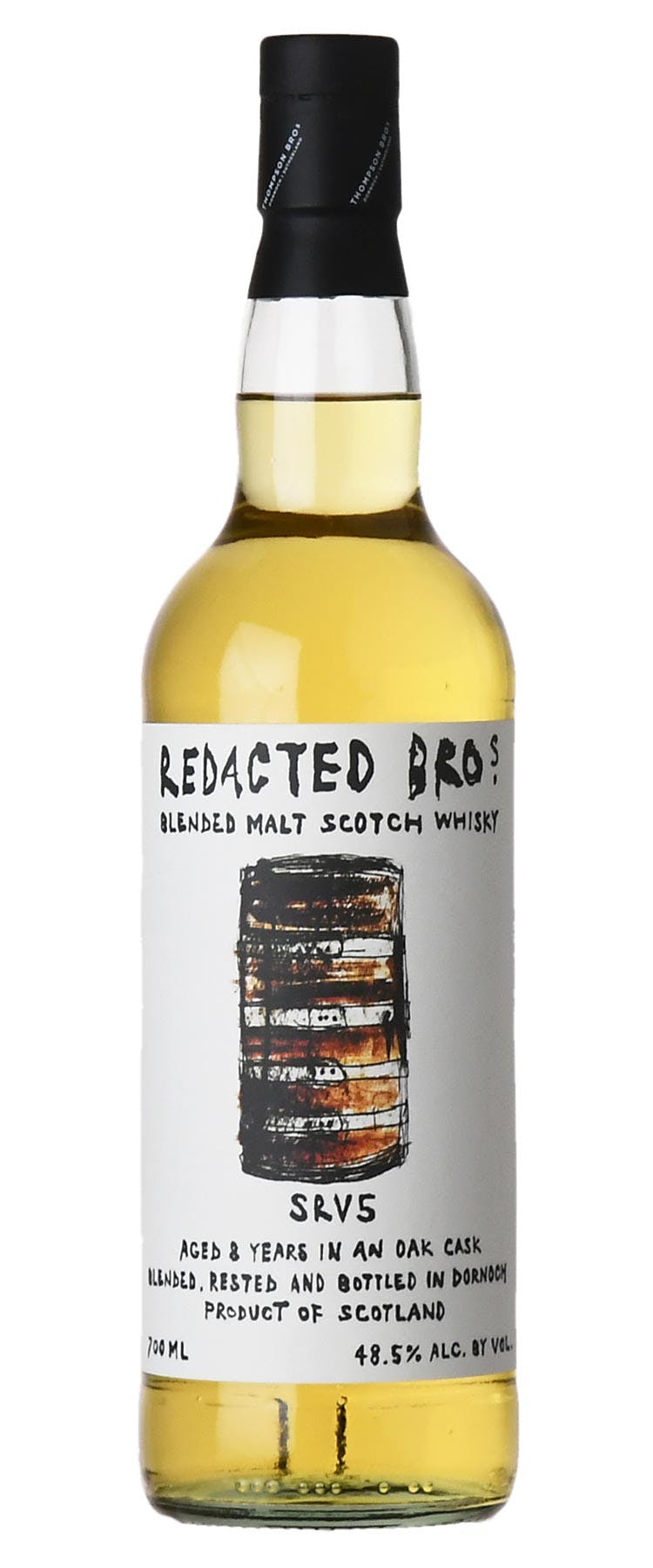 Redacted bros blended malt scotch whisky